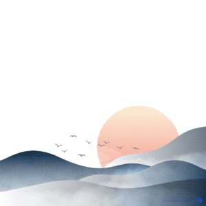 일출 해맞이 배경 일러스트 다운로드 할 수 있는 ai 벡터 이미지입니다- 어반브러시