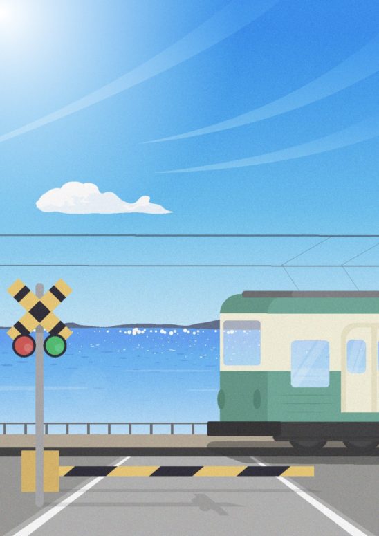 해변 기차 길 배경 다운로드 할 수 있는 ai 벡터 이미지입니다- 어반브러시