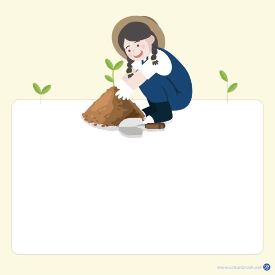 식목일 안내문 양식 일러스트 다운로드 할 수 있는 ai 벡터 이미지입니다- 어반브러시
