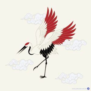 학 두루미 전통 구름 다운로드 할 수 있는 ai 벡터 이미지입니다- 어반브러시