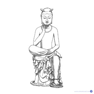 반가사유상 스케치 일러스트 고화질 다운로드 할 수 있는 ai 벡터 이미지입니다- 어반브러시
