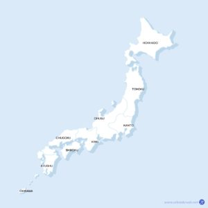일본 지방 구분 지도 다운로드 할 수 있는 ai 벡터 이미지입니다- 어반브러시
