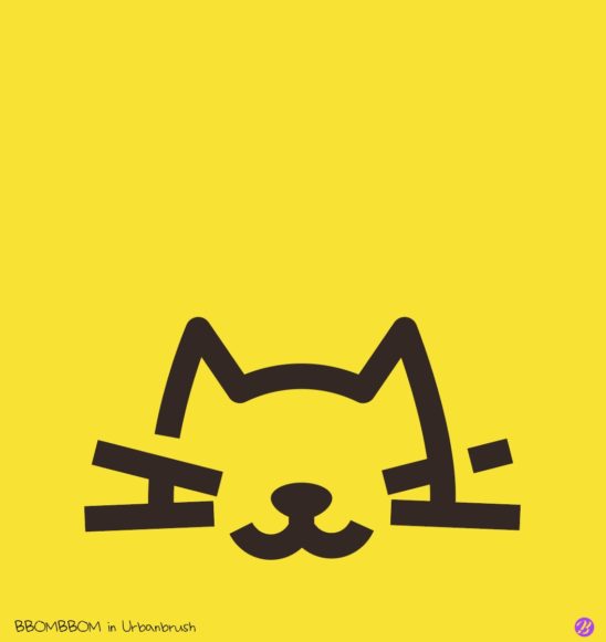 고양이 얼굴 카드 일러스트 다운로드 할 수 있는 ai 벡터 이미지입니다- 어반브러시