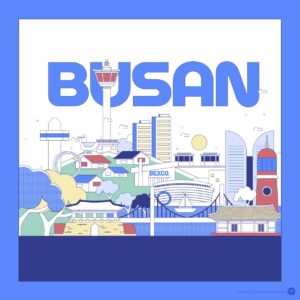 대한민국 부산 풍경 일러스트 다운로드 할 수 있는 ai 벡터 이미지입니다- 어반브러시