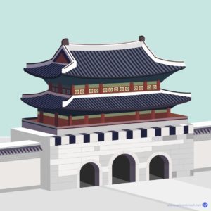 광화문 3D 일러스트 벡터 다운로드 할 수 있는 ai 벡터 이미지입니다- 어반브러시