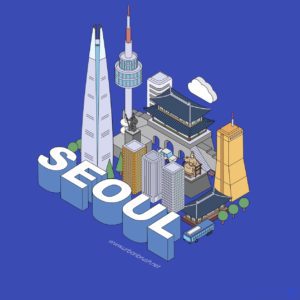서울 랜드마크 아이소메트릭 일러스트 다운로드 할 수 있는 ai 벡터 이미지입니다- 어반브러시