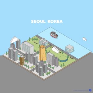 63빌딩 여의도공원 아이소메트릭 일러스트 다운로드 할 수 있는 ai 벡터 이미지입니다- 어반브러시