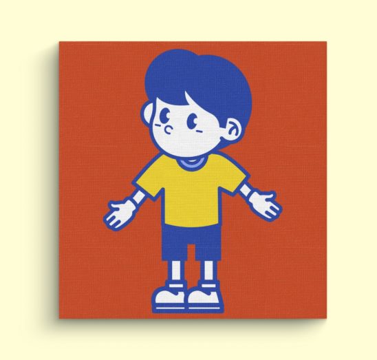 귀엽고 모던한 어린이 캐릭터 다운로드 할 수 있는 ai 벡터 이미지입니다- 어반브러시
