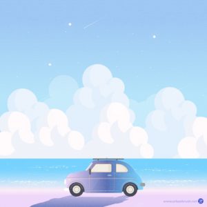 자동차 여행 배경 일러스트 다운로드 할 수 있는 ai 벡터 이미지입니다- 어반브러시