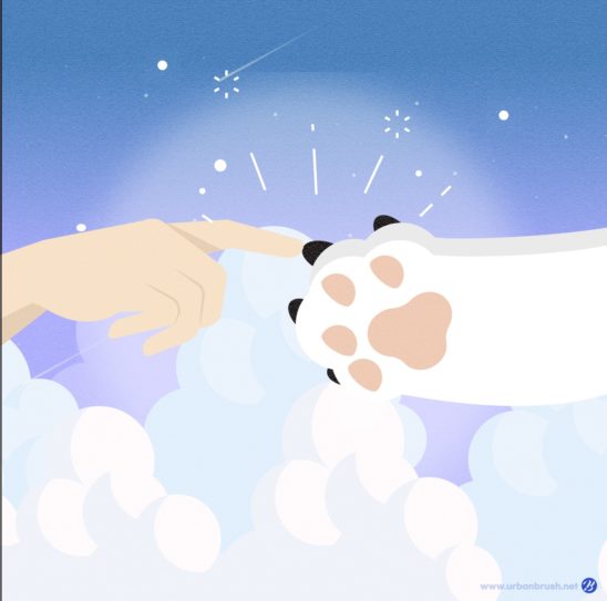 반려동물과 천지창조 일러스트 벡터 다운로드 할 수 있는 ai 벡터 이미지입니다- 어반브러시