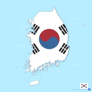 태극기 남한 지도 일러스트 다운로드 할 수 있는 ai 벡터 이미지입니다- 어반브러시