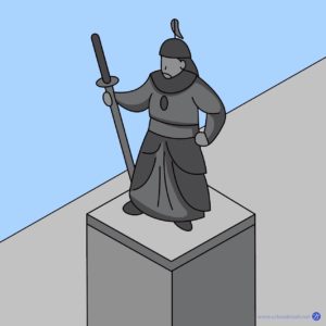 이순신 장군 동상 일러스트 다운로드 할 수 있는 ai 벡터 이미지입니다- 어반브러시