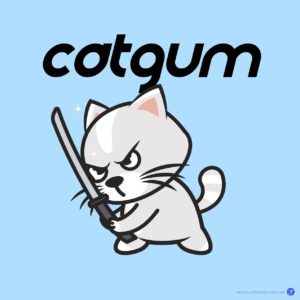고양이 검객 캐릭터 일러스트 다운로드 할 수 있는 ai 벡터 이미지입니다- 어반브러시