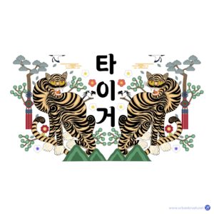 호작도 전통 배경 일러스트 다운로드 할 수 있는 ai 벡터 이미지입니다- 어반브러시