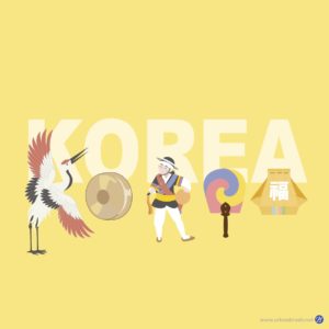 KOREA 타이포그래피 한국 전통 다운로드 할 수 있는 ai 벡터 이미지입니다- 어반브러시