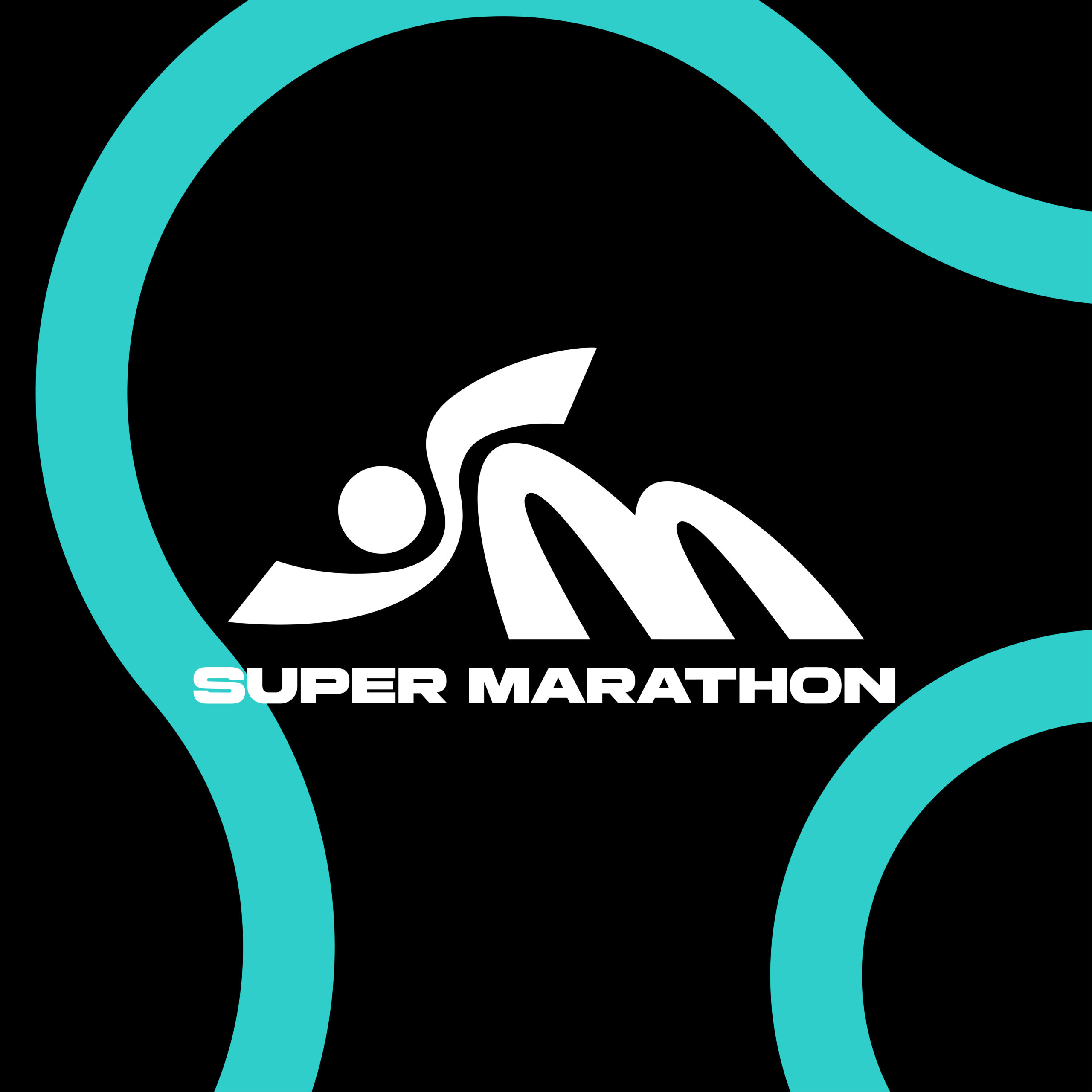 Super Marathon SM Logo Illustration Vector Download