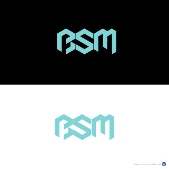 BSM 큐브 로고 디자인 다운로드 할 수 있는 ai 벡터 이미지입니다- 어반브러시
