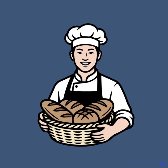 제빵사 캐릭터 디자인 일러스트 다운로드 할 수 있는 ai 벡터 이미지입니다- 어반브러시