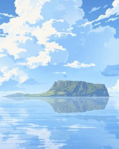 성산일출봉 제주도 감성 풍경 다운로드 할 수 있는 ai 벡터 이미지입니다- 어반브러시