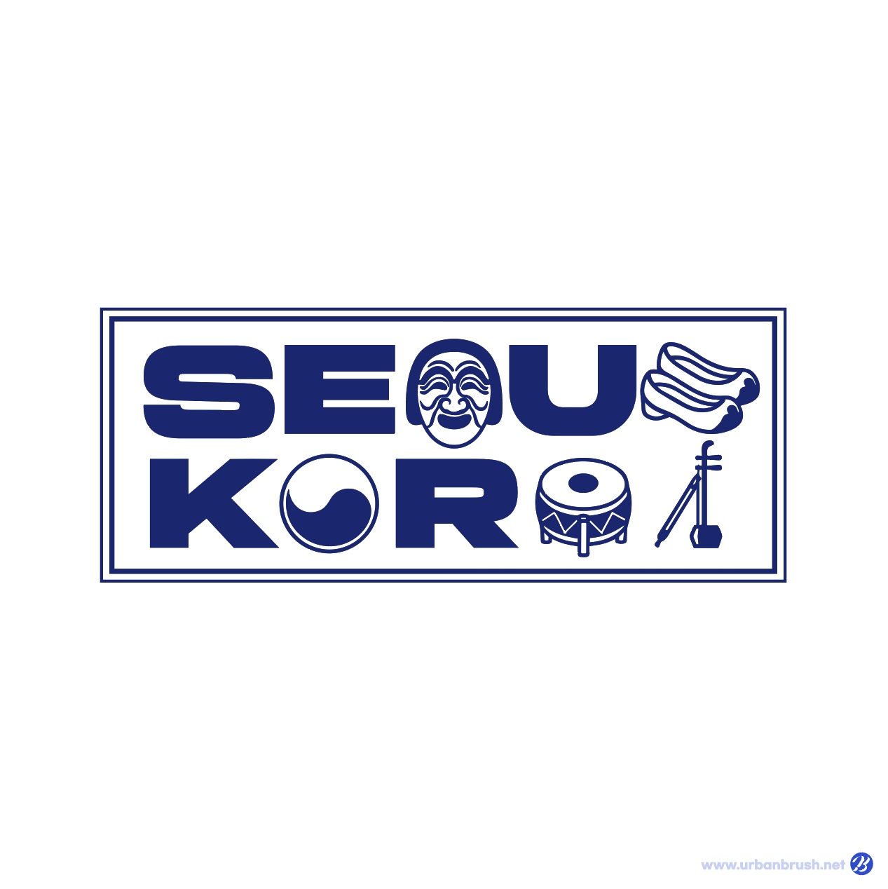 Korean Culture Lettering Illustration Vector Download
