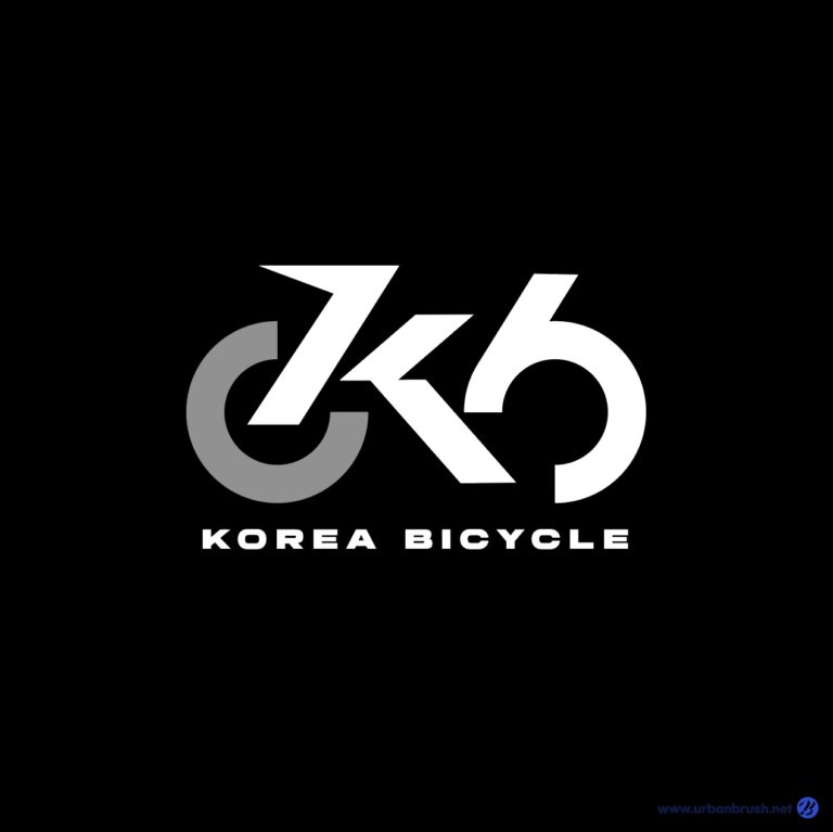 KB 대한민국 자전거 로고 디자인 일러스트 벡터 다운로드
